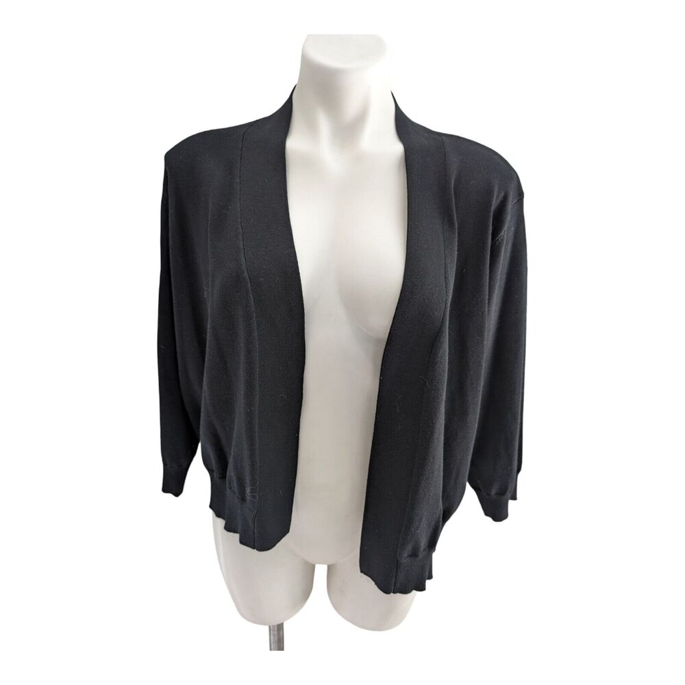 Grace Karin Plus Size 2X Cardigans 3/4 Sleeve Open Front Cropped Cardigan